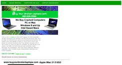Desktop Screenshot of buyyourbrokenlaptops.com